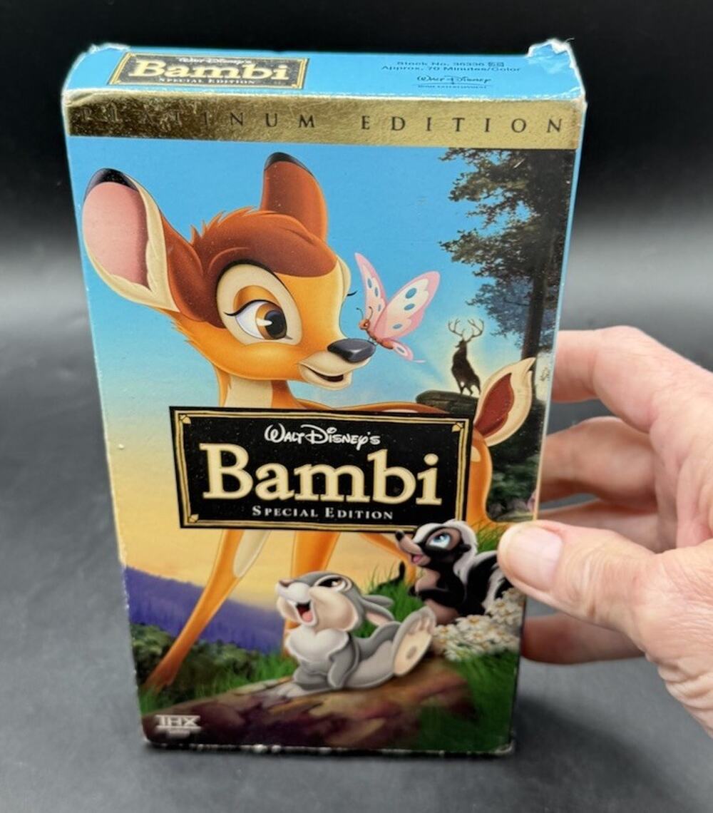 Bambi VHS 2005 Disney Video Tape Special Platinum Edition Slipcover EUC